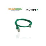 Teknogreen TKC-001Y 1 mt Yeşil Cat6 Kablo