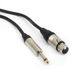 Teknogreen TKS-410 10 m XLR Dişi 6.3 mm Mono Erkek Kablo