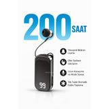 TEKNOHANE Makaralı Kulaklık Bluetooth 6.0 Titreşimli Hızlı Şarjlı 20 Saat Konuşma