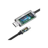 teknohediye Powermaster PM-6921 2 Metre Type-C To HDMI Kablo 4K Ultra HD 30Hz Telefon Tablet Bilgisayar Televizyon Monitör Projeksiyon Uyumlu Dönüştürücü Görüntü Ve Ses Aktarım Kablosu