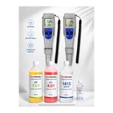 teknoistanbul ADWA AD12 pH Metre + AD31 EC/TDS Metre Seti | Kalibrasyon Koruma Sıvıları Dahil | Profesyonel Ölçüm
