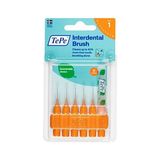 TeknoKapsül 0.45 mm - Turuncu Diş Arayüz Fırçası (1 x 6 Adet) - 03 - Bej - Mavi - Turuncu