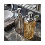 TeknoKapsül 1 Adet Premium Akrilik Sıvı Sabunluk - Kristal Kesim Şık Banyo ve Mutfak Sabunluğu (Asorti Renk/model Gönderimi) (Uzun Model)