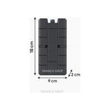 TeknoKapsül 1 Adet Tekrar Kullanılabilir Jel Dolgulu Buz Aküsü, 18X9.5X2CM 300 Gr, Kalite, Gri Renk