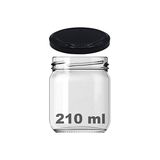 TeknoKapsül 10-1000 ml Farklı Boyutlarda Kavanoz (10-1000 Arası) cc Konserve Metal Kapaklı Cam Kavanoz 6 Adet (