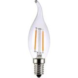 TeknoKapsül 10 Adet Kıvrık Buji Ampul 4W Şeffaf Filament Rustik LED Ampul – E14 Duy, 3200K Günışığı Işık - - Avize Ampulü - 1 - 10 W - Amber