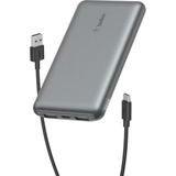 TeknoKapsül 10000MAH Powerbank, 1 Usb-C Portu ve 2 Usb-A Portu Bulunan 10K Usb-C Taşınabilir Şarj Cihazı, Iphone, Galaxy, Airpods, iPad Için 15W'A Kadar Şarj Sağlayan Pil Takımı - Uzay Grisi