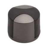 TeknoKapsül 1005 Kapı Stoperi Yapışkanlı/vidalı Füme-Siyah Plastik Renk Çap 35 mm Tek Ebat DDS1005 0035 Bbn-P6