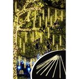 TeknoKapsül 10'lu 45 cm Plastik Meteor LED USB 2m Kablo Sarı Renk Ağaç Işığı – Renk Değiştiren Asmalı Dekoratif Bahçe ve Dış Mekan Aydınlatması - 02-Sarı