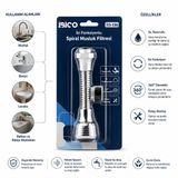 TeknoKapsül 12 ADET MUSLUK UCU FİLTRESİ 2 FONKSİYONLU SPİRALLİ YAYLI - 360° DERECE DÖNEBİLEN BAŞLIK 16-19MM CAŞLIK ÇAPI (5643) GI-118487