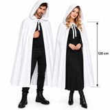 TeknoKapsül 120 Cm Beyaz Kapüşonlu Uzun Hayalet Pelerin MP-SM-SM-SMR85XZ6