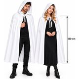 TeknoKapsül 120 cm Beyaz Kapüşonlu Uzun Hayalet Pelerin