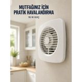 TeknoKapsül 120 mm Havalandırma Fanı 180 M³/h Dekoratif Duvar ve Tavan Tipi Aspiratör - Kahverengi