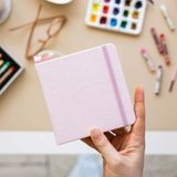 TeknoKapsül 12X12 cm Sert Kapak 80 Yaprak 140 Gr. Eskiz Defteri - Book - Pembe - -- - Option-1