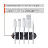 TeknoKapsül 17 Parça Kablo Tutucu Cırt Seti | Yapışkanlı Kablo Klipsi | Masa Üstü Kablo Düzenleyici | Şarj Kablosu, Kulaklık, Usb, Hdmı, Mouse Kablosu Için | Ofis & Ev Kullanımı | Kablo Yönetimi Çözümü - Option-1 - 0 - Siyah