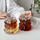 TeknoKapsül 2 Adet 300 ml Üzüm Desenli Borosilikat Bardak, Termisil, Bulut Desenli, Dayanıklı, Şık ve Fonksiyonel Içecek Bardakları (Kulplu) - Option-1 - 0 - Siyah