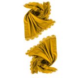 TeknoKapsül 2 Adet, Bal Köpüğü Renk İğne Oyası Mevlüt Örtüsü, Çeyizlik Şal BZ-TCY17630