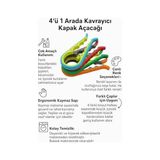 TeknoKapsül 2 Adet Kavanoz ve Şişe Kapak Açacağı, Karışık Renk