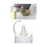 TeknoKapsül 2 Adet Sos Şişesi 700 ml Plastik Yağlık Sirkelik Ketçap Mayonez Sızdırmaz Sosluk Yağdanlık,bpa Içermez (Şeffaf) - 0 - Siyah - Option-1