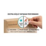 TeknoKapsül 2 Li Paket Parlak Kuşe Mat 1.hamur Etiket Toplam 50 Adet 25 Adet Parlak Kuşe 25 Adet Mat 1.hamur