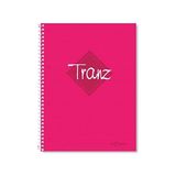TeknoKapsül 2012095/1 Tranz Pp Kapak, 1.hamur Kağıt Spiralli Defter, Pembe - 01P-Pembe