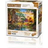 TeknoKapsül 23505 Sunset At The Farm House 4000 Parça Puzzle