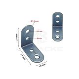 TeknoKapsül 25 Ad. L Demir Gönye Köşebent 15X27X27MM - Mobilya Dolap Raf Masa Çekmece Köşe Sabitleme Birleştirme - Option-1