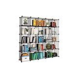 TeknoKapsül 25 Bölmeli Metal Portatif Kitaplık Raf Dolap Organizer