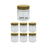 TeknoKapsül 255 ml Kavanoz Metal Derin Kapaklı 255 cc Şeffaf Reçel, Marmelat Cam Kavanoz Deep 6 Adet (Altın Kapak) - 000-Siyah - 1 Adet - Option-1