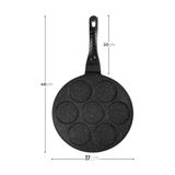TeknoKapsül 27 cm Döküm Granit Emojili Pancake Tavası | Yapışmaz Granit Kaplama Pancake Tavası | Dayanıklı V