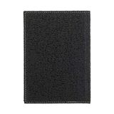 TeknoKapsül 2k 4812 Defter 14X20 Cm. Kareli 160 Yapraklı Deri Hilton Desen Kapaklı Siyah, Siyah - -- - Option-1