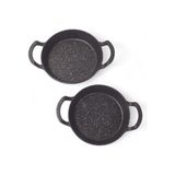 TeknoKapsül 2'li Granit Alüminyum Döküm Sahan Seti | Yapışmaz Yumurta & Kızartma Tavası | Granit Omlet Tavası (18CM + 20CM) | Eşit Isı Dağılımı ve Dayanıklı - Option-1 - --