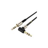 TeknoKapsül 3.5mm Aux Kablosu Jak Erkek Erkek L Tipi 1 Metre Ses Aktarım Kablosu