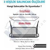 TeknoKapsül 3 Kişilik Lüks Salincak Kilif Seti Süngersiz Düz Yeşil 164 * 47 cm - Yeşil