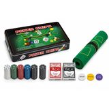 TeknoKapsül 300 Chipli Profesyonel Poker Seti Metal Kutulu 2 Deste İskambil Kağıtlı Alk5355 KRG-55MT3-KH-ALK5355