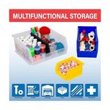 TeknoKapsül 30224 11 Inç 4-Inç 4-Inç Plastik Saklama Kabı, Istiflenebilir Akro-,, 12-Pack, 30224