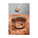 TeknoKapsül 304 Çelik 400 ml Kulplu Benmari Çikolata Eritme Çırpma Kabı CIN867