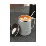 TeknoKapsül 304 L Çelik Gri 500 ml Kahve El Termos Kupa Mug CIN557GR