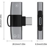 TeknoKapsül 30W Hızlı Şarj Type-C To Type-C Dönüştürücü Çevirici Şarj Kulaklık Adaptörü Type-C Çoğaltıcı