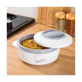 TeknoKapsül 3149 1000 ml Yemek Termosu - Sızdırmaz Kilitlenebilir Kapak Paslanmaz Çelik Sefer Tası - Beyaz - 0 Siyah - Option-1