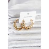 TeknoKapsül 316L Çelik Gold Renk Spiral Halka Kadın Küpe YT-MEYEB6A048D9298D6C80AC60170D7