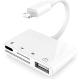 TeknoKapsül 3343 Uyumlu Lightning To USB Lightning Micro Sd Tf Kart Okuyucu Çevirici Dönüştürücü Adaptör Dişi:l