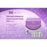 TeknoKapsül 34G x 2,5mm Mezoterapi Steril Enjeksiyon Iğnesi 100 Adet 1 Kutu