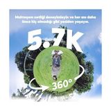 TeknoKapsül 360 Hava Koşullarına Dayanıklı 360 ° Aksiyon Kamerası Oluşturucu Combo - 5.7k 360 Video, 1/2 "48MP