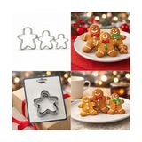 TeknoKapsül 3’lü Adam Kurabiye Kalıbı Seti – Paslanmaz Çelik Gingerbread Figür Hamur Kesici