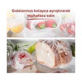 TeknoKapsül 3'lü Çok Al Az Öde Ekonomik Paket Orta Boy 90'lı Buzdolabı Poşeti, Sızdırmaz & Bpa Içermez Gıda Sak