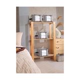 TeknoKapsül 4 Adet Lüks Pencereli Çok Amaçlı Dolap Düzenleyici Hurç Çorap Hurcu 34 x 22 x 22 cm (Siyah) - 001-Renkli - Option-1