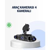 TeknoKapsül 4 Kameralı Araç İçi Kamera 1080P GPS Takip WiFi Gece Görüşlü LS-UCZZZY10KAMERA-3434