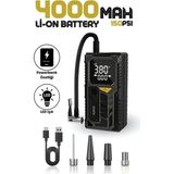 TeknoKapsül 4000MAH Ha Kompresörü Özellikli Kompresör Araba Bisiklet Top Lastik Şişirme Pompası