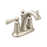 TeknoKapsül 4505 Wynford Çift Kulplu Yüksek Arc Banyo Musluk, Krom, 4505BN